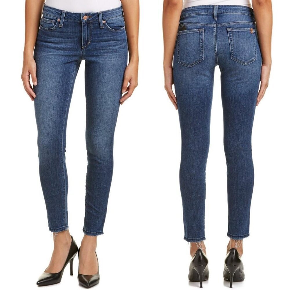 Joe's Mid Rise Rolled Skinny Ankle Jeans In Sinclair Size 28